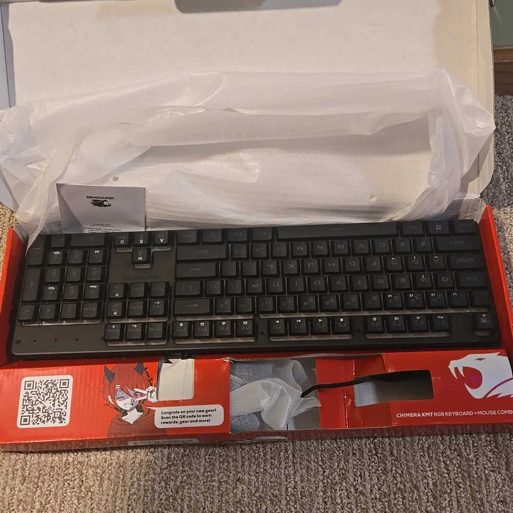 Chimera KM7 RGB Keyboard and Mouse Combo - Black